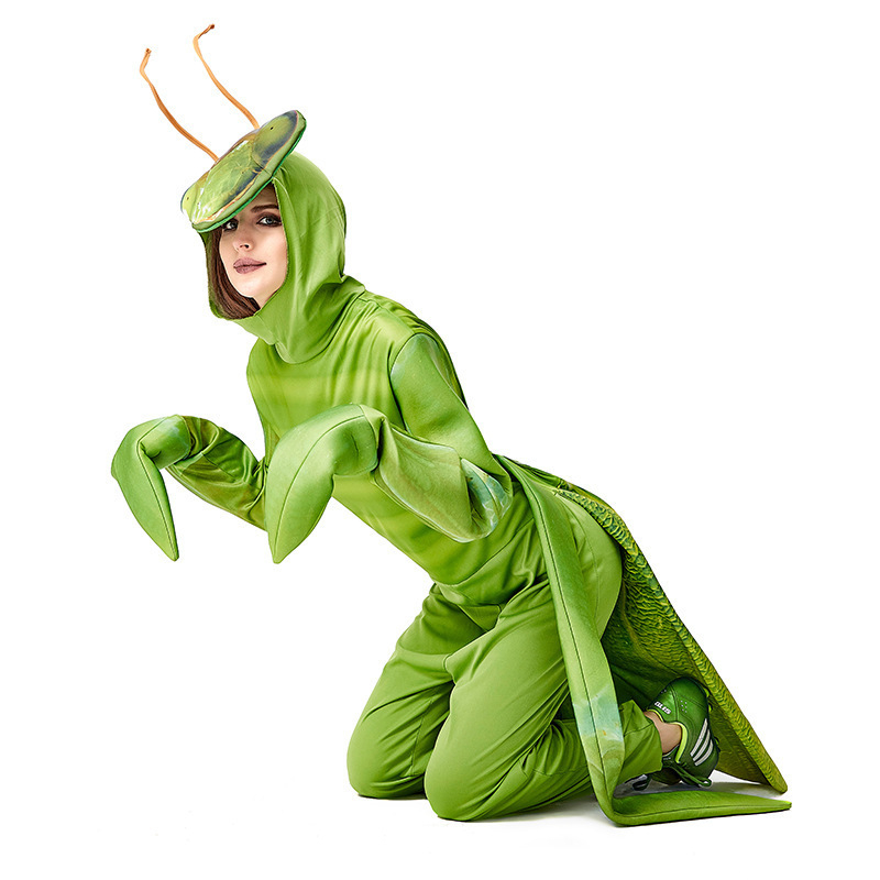 Unisex Halloween jumpsuit s otiskom mantisa (Materijal: Milk Silk; Glavni materijal: Spandex; Godina/Sezona: Ljeto 2022; Uzrast: 18-24; Šifra proizvoda: 71000)