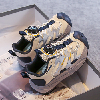 Dječje tenisice Dad Shoes s rotirajućim gumbom — lagane, unisex, gornji dio od super vlakna, EVA potplat, protuklizne