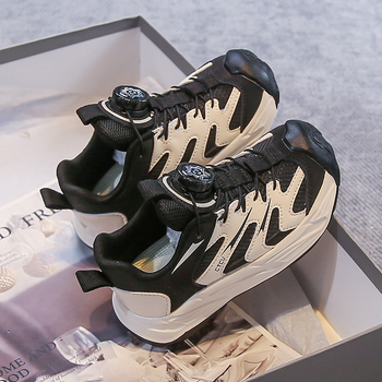 Dječje tenisice Dad Shoes s rotirajućim gumbom — lagane, unisex, gornji dio od super vlakna, EVA potplat, protuklizne