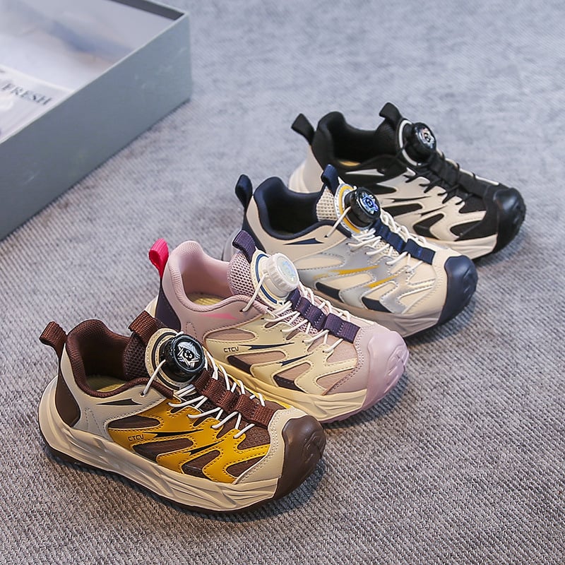 Dječje tenisice Dad Shoes s rotirajućim gumbom — lagane, unisex, gornji dio od super vlakna, EVA potplat, protuklizne