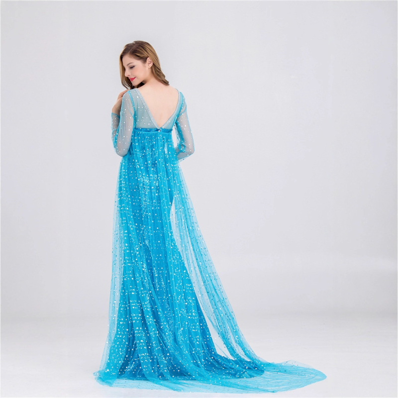 Cosplay haljina Snježna princeza – inspirirano Elsa/Anna, 80/20 poliester, Yuemei Kaishi, za igre, anime i RPG, uzrast 18–24