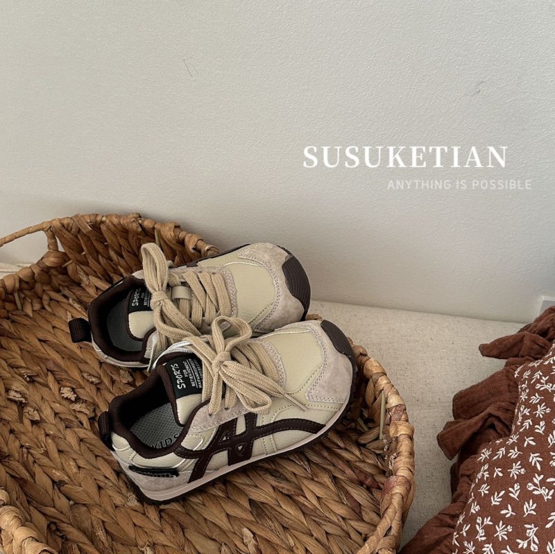 Dječje udobne tenisice za trčanje s Velcro zatvaračem, gornji dio od prave kože, gumena potplata, mrežasta podstava, jesenski model, za djecu 4-12 godina