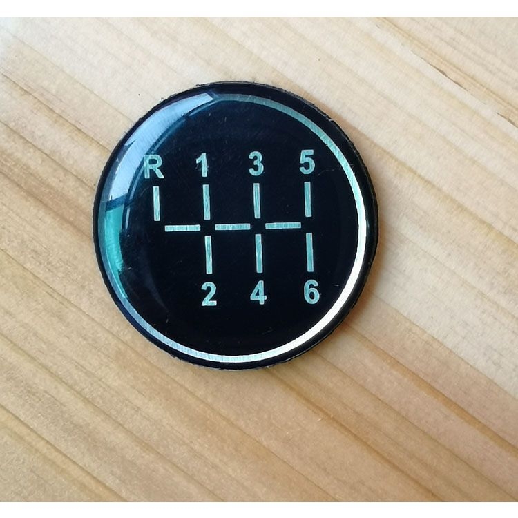 Naljepnica za glavu mjenjača s valovitim uzorkom, za 5. i 6. brzinu, Iveco R24 ručni mjenjač