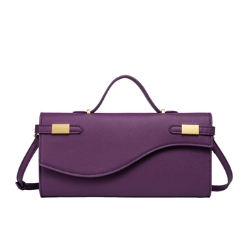 Yaqi PU kožna mini crossbody torbica, retro tekstura, magnetsko zatvaranje, podstava od poliestera, vodoravni kvadratni oblik