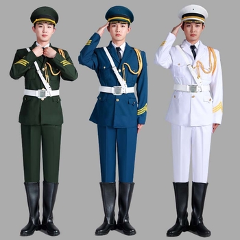Unisex ünnepi egyenruha zászlóvivőkhöz, díszőrséghez és katonai zenekarhoz, tavasz–nyár