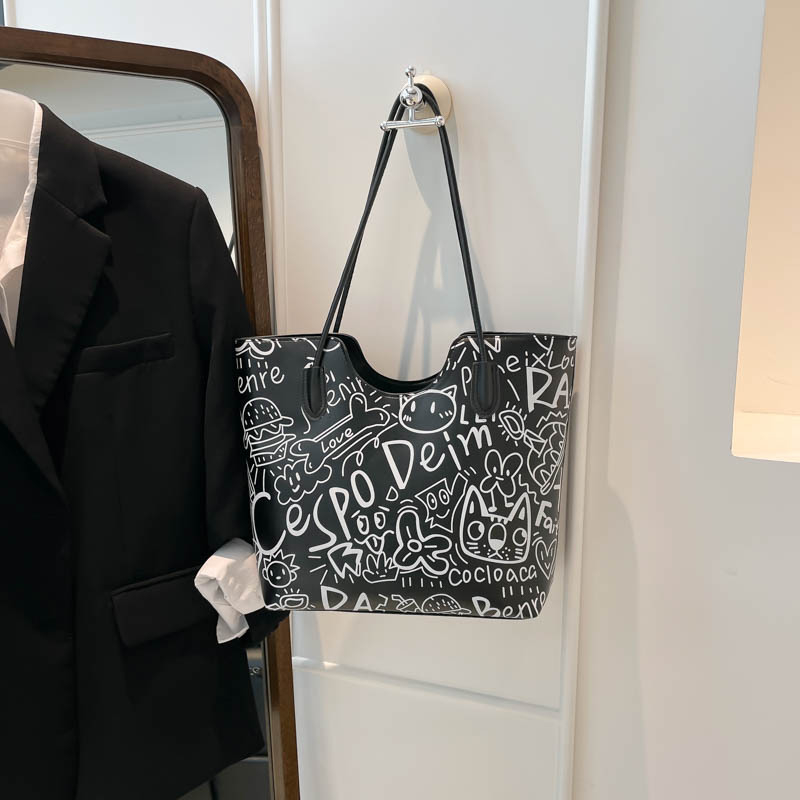 Tote torba s urbanim jednostavnim stilom, PU materijal, vodoravni kvadratni oblik, zatvarač, podstava od poliestera