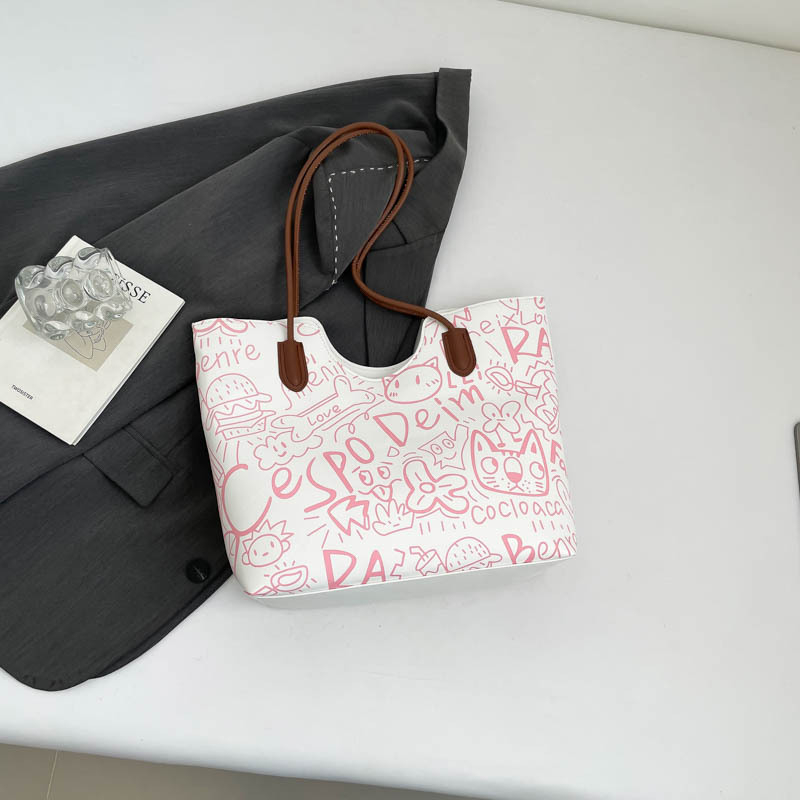 Tote torba s urbanim jednostavnim stilom, PU materijal, vodoravni kvadratni oblik, zatvarač, podstava od poliestera