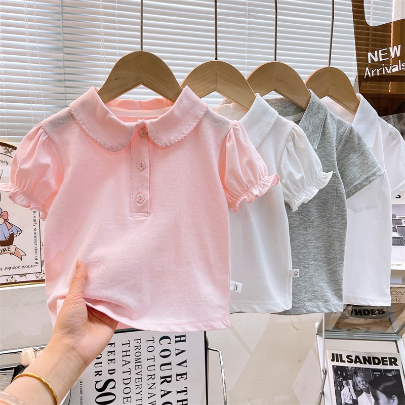 Dječje pamučno polo majica, unisex, ljetni komad, jednobojni uzorak, za djecu od 8 godina