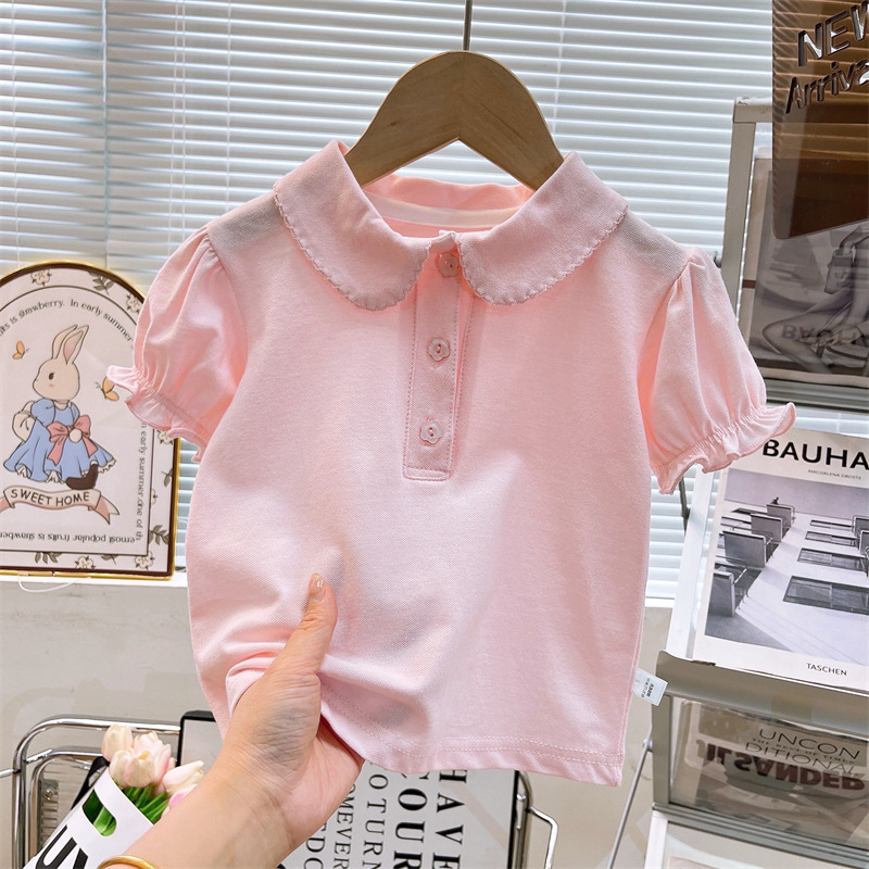 Dječje pamučno polo majica, unisex, ljetni komad, jednobojni uzorak, za djecu od 8 godina