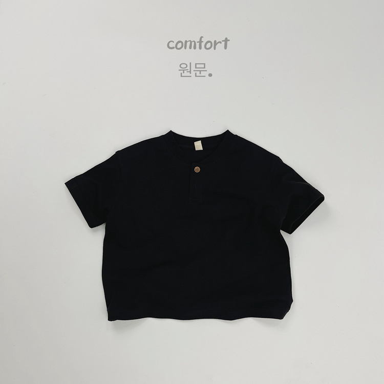 Dječja polo majica - Korejski stil, 100% pamuk, jednobojna, ljeto