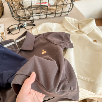 Dječje polo majice u korejskom stilu, unisex, pamuk, za djecu 3–8 godina