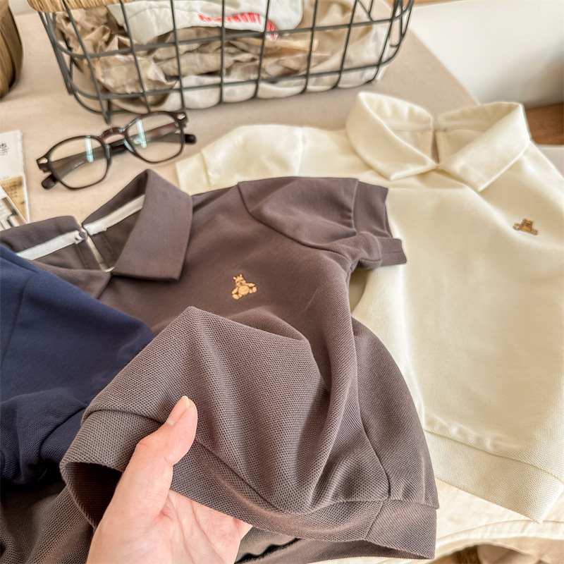 Dječje polo majice u korejskom stilu, unisex, pamuk, za djecu 3–8 godina