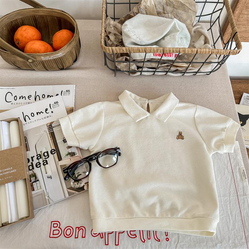 Dječje polo majice u korejskom stilu, unisex, pamuk, za djecu 3–8 godina