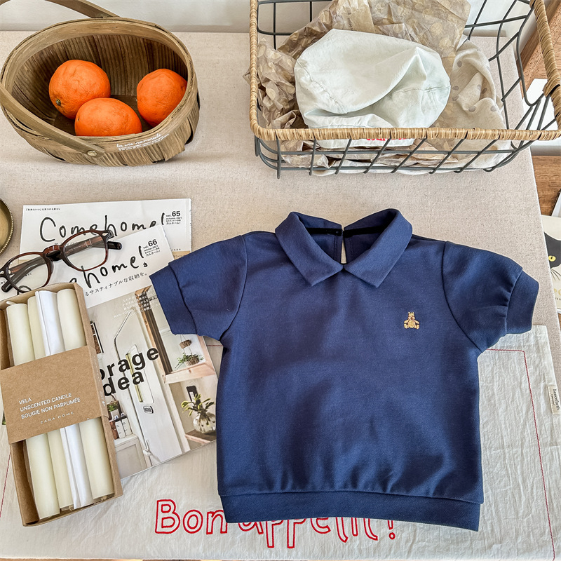 Dječje polo majice u korejskom stilu, unisex, pamuk, za djecu 3–8 godina