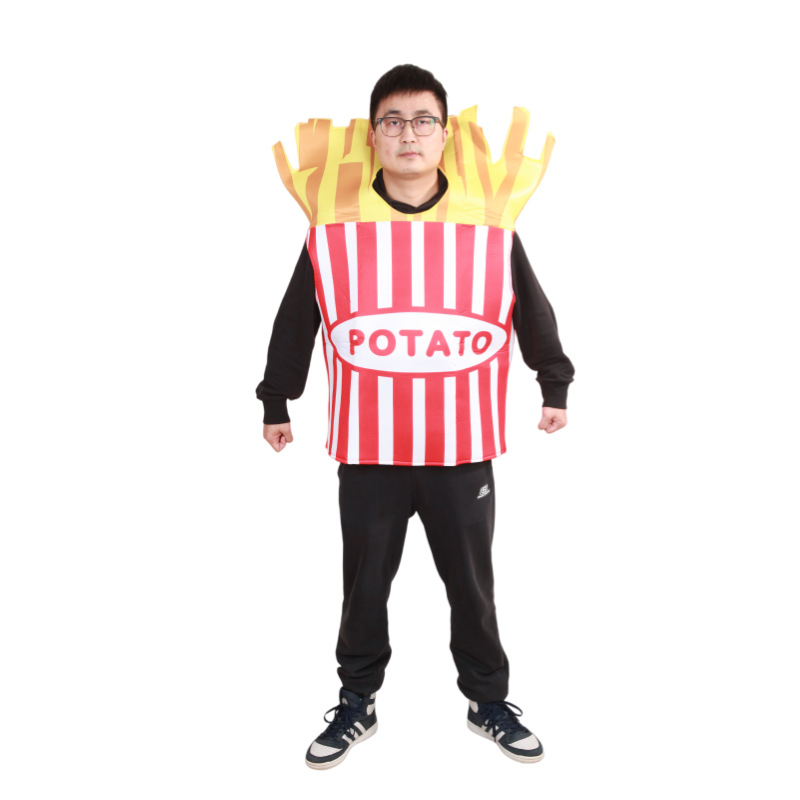 Cosplay костюм в комплект - унисекс сценично облекло с дизайн Potato Stick, полиестер-еластанова смес, пролет 2025