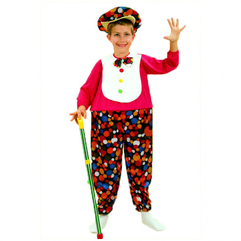 Klaun kostim set za scenske nastupe, poliester, unisex, scenski kostim (Proljeće 2024; Materijal: poliester; Kategorija: set; Spol: unisex; Namjena: scenski nastupi)