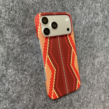 Калъф за телефон с Kevlar текстура и карбонова повърхност, матово покритие — PC материал, удароустойчив, антипръстови отпечатъци, поддръжка за персонализиране, съвместим с iPhone 11–17 серия