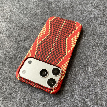 Калъф за телефон с Kevlar текстура и карбонова повърхност, матово покритие — PC материал, удароустойчив, антипръстови отпечатъци, поддръжка за персонализиране, съвместим с iPhone 11–17 серия