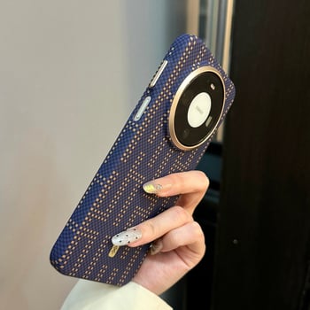 Husă de protecție Huawei Mate80 – ultra-subțire, magnetică, cu textură Kevlar, anti-cadere, policarbonat