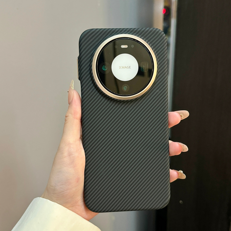 Husă de protecție Huawei Mate80 – ultra-subțire, magnetică, cu textură Kevlar, anti-cadere, policarbonat