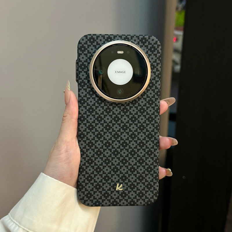 Husă de protecție Huawei Mate80 – ultra-subțire, magnetică, cu textură Kevlar, anti-cadere, policarbonat