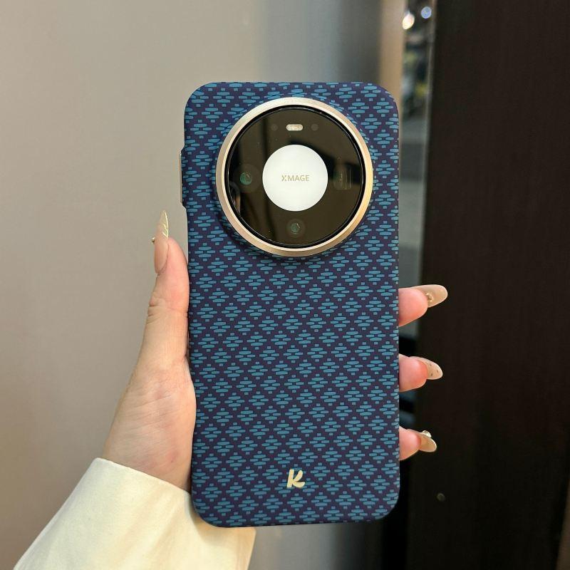 Husă de protecție Huawei Mate80 – ultra-subțire, magnetică, cu textură Kevlar, anti-cadere, policarbonat