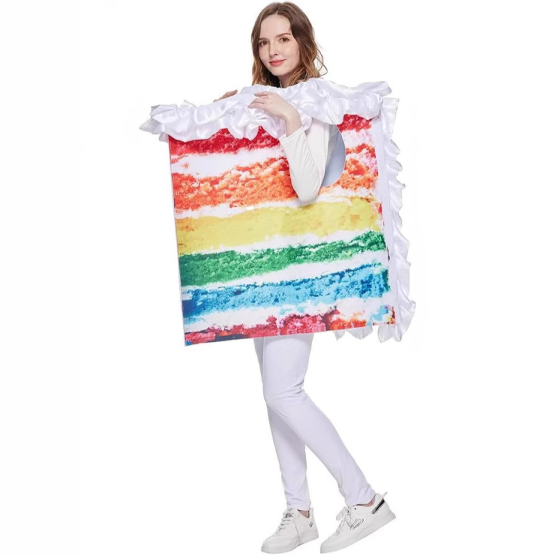 Cosplay kostim kremasto slojevite torte za žene — poliester tkanina, 90–95% poliester, proljeće 2025 izdanje, za igru animacije (18–24 godina)