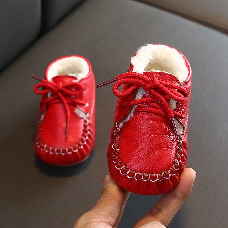 Beba zimske cipele s flis unutrašnjošću – mekana potplata, unisex, velur unutrašnjost, elastična traka, TPR potplat