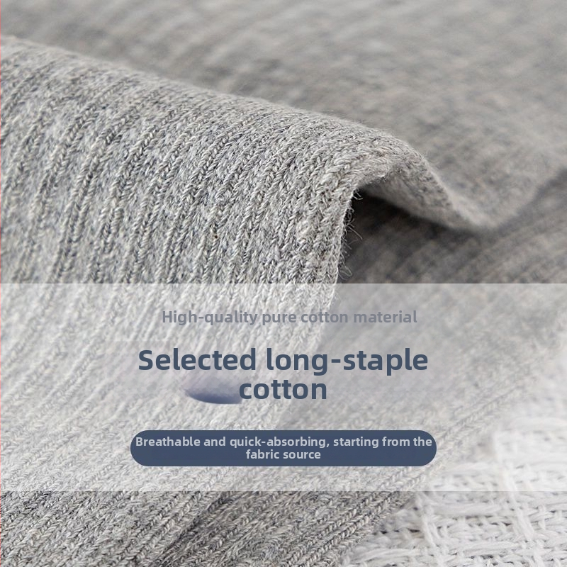 Мъжки памучни чорапи с пет пръста за есенно-зимния сезон, попиване на пот, дезодориращи, против триене, средна дължина