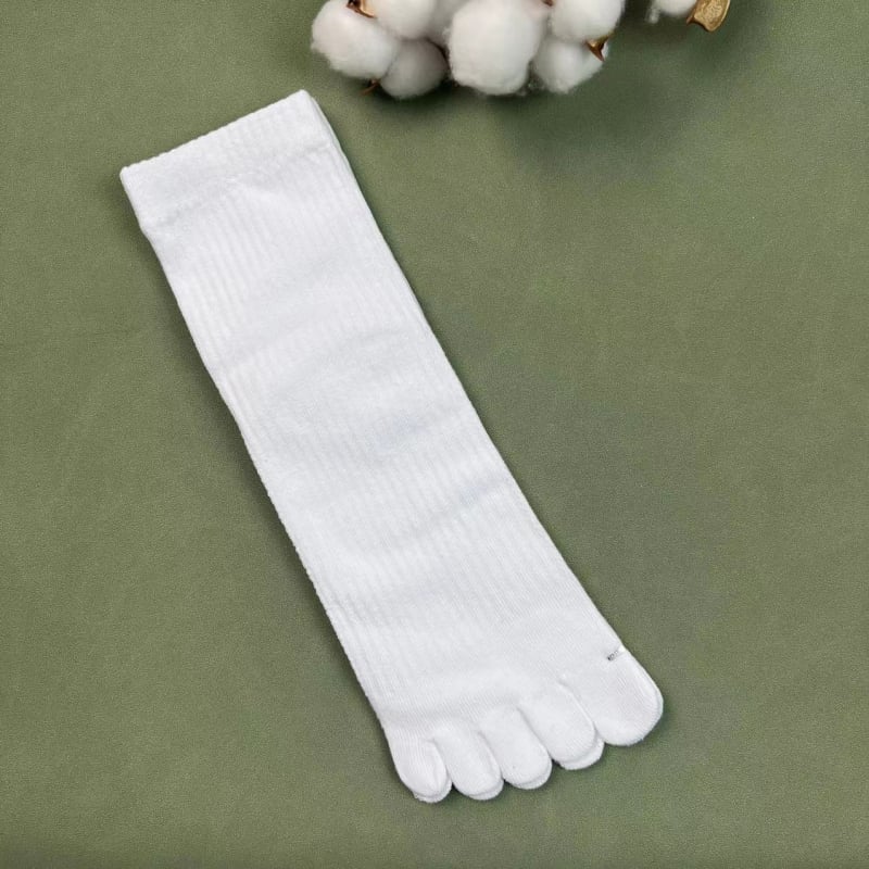 Мъжки памучни чорапи с пет пръста за есенно-зимния сезон, попиване на пот, дезодориращи, против триене, средна дължина