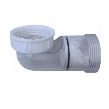 Kuhinjski odvod s prozirnim antivostnim ventilom, horizontalni bočni izlaz, PP plast, podrijetlo Yuyao, Zhejiang