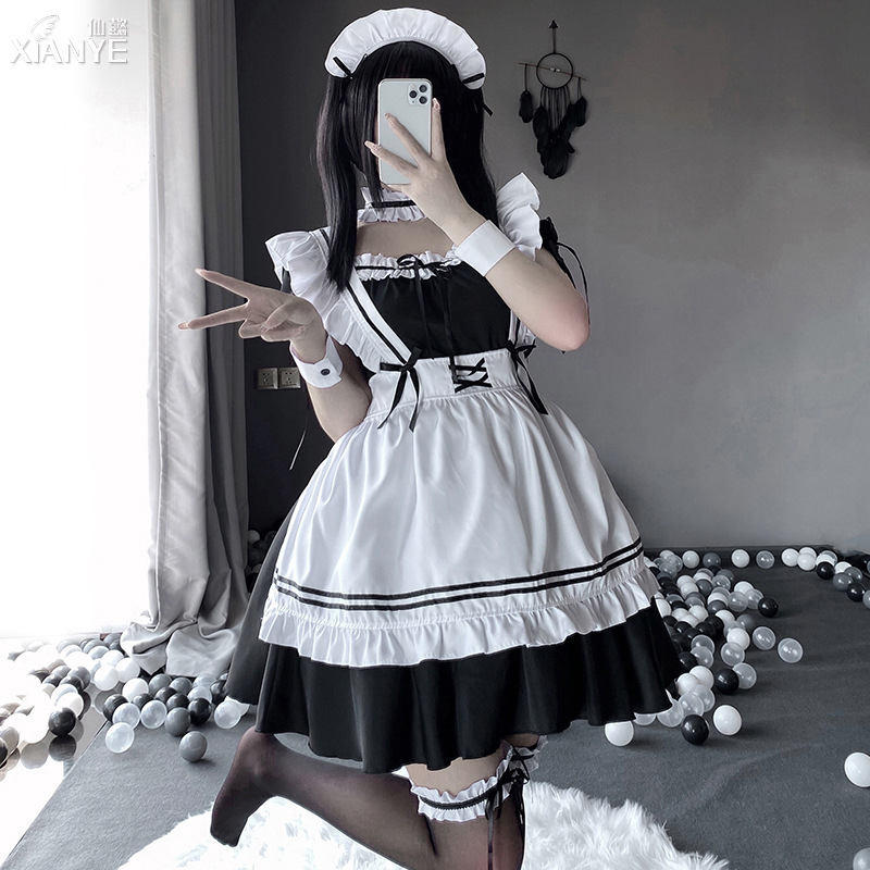 Xian Yi Lolita haljina sobarice za Halloween cosplay - scenski kostim, 100% poliester, Žene 18–24