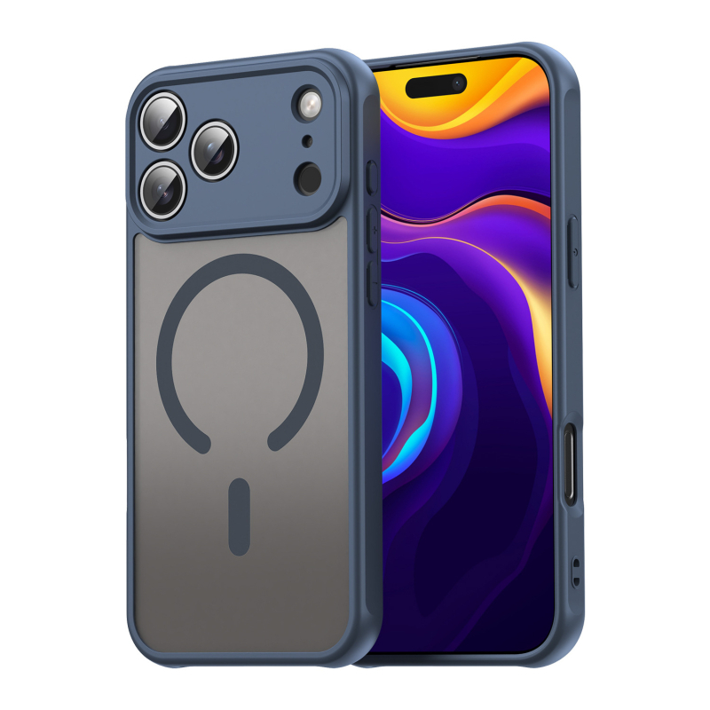 Kućište za telefon 2-u-1 s mat završnom obradom, magnetska zaštita od pada (PC + TPU) za iPhone 12–17 Pro/Pro Max