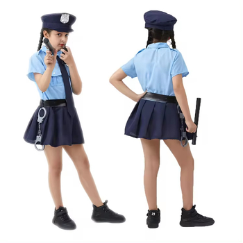 Cosplay kostim djevojčice u stilu školske uniforme za kazališne nastupe, poliesterska tkanina, šifra proizvoda 222, proljeće 2022, za uzrast do 17 godina, s naljepnicom na ovratniku