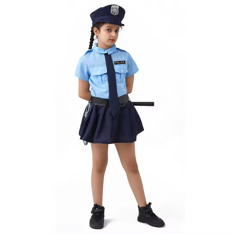Cosplay kostim djevojčice u stilu školske uniforme za kazališne nastupe, poliesterska tkanina, šifra proizvoda 222, proljeće 2022, za uzrast do 17 godina, s naljepnicom na ovratniku