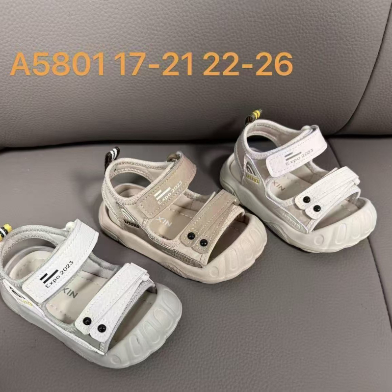 Бебешки плажни обувки за учене на ходене – Мека подметка с карикатурен принт, унисекс, горна част синтетична кожа, дишащи и водоустойчиви, 12–36 месеца