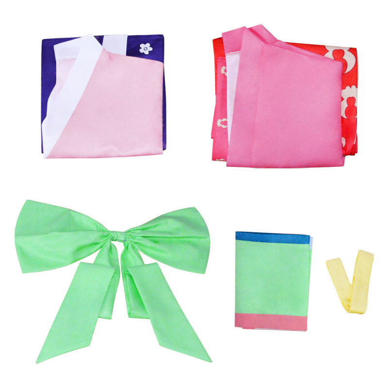 Cosplay kostim Kouzuki Hiyori iz One Piece, kimono stil, otisak od poliestera, PVC 10%, za žene