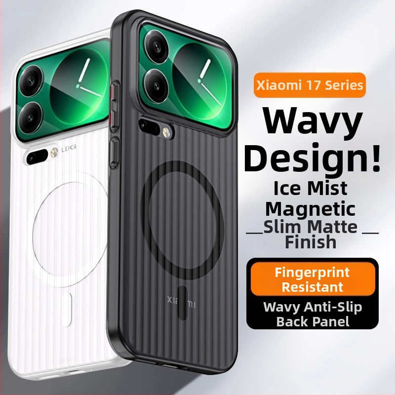 Ochranný kryt pre Xiaomi 17 Pro Max, 15 a 13 – matný povrch, odolný proti nárazom, odvádzanie tepla, magnetické prichytenie, protišmykový dizajn