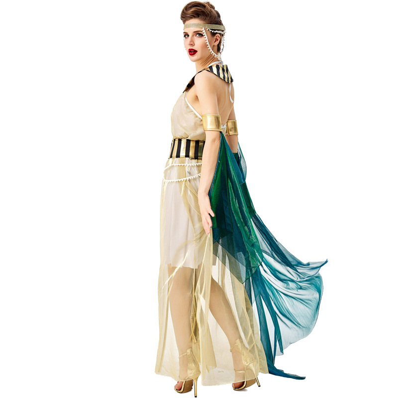 Cosplay kostim Cleopatra – egipatska božica za scensku izvedbu, ženski, mrežasti materijal (mesh), glavni materijal: spandeks (<30%), proljeće 2022 izdanje