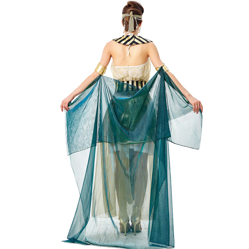 Cosplay kostim Cleopatra – egipatska božica za scensku izvedbu, ženski, mrežasti materijal (mesh), glavni materijal: spandeks (<30%), proljeće 2022 izdanje
