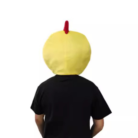 Halloween maska s glavom pile, karikaturalnog dizajna, za scenske izvedbe i cosplay; materijali: poliester i elastan; unisex; izlazak proljeće 2024