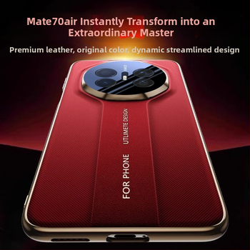 Huawei Mate70Air zadný kryt – imitácia kože, elektroplátovanie, protišmykové, proti pádu, zlepšuje vzhľad