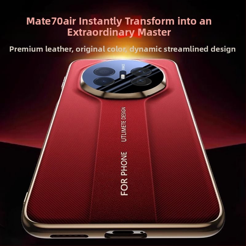 Huawei Mate70Air zadný kryt – imitácia kože, elektroplátovanie, protišmykové, proti pádu, zlepšuje vzhľad