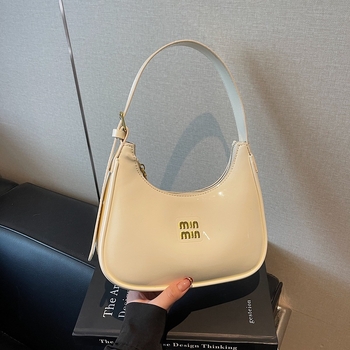 Ženska torbica Crescent Dumpling – PU materijal, zatvarač, poliester podstava, dumpling oblik, crescent stil