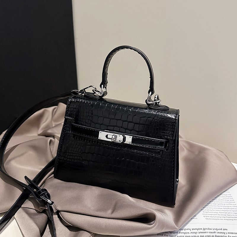 PU torba preko tijela s kamenim uzorkom, horizontalni kvadratni oblik, magnetno zatvaranje, unutarnje pretince za telefon i ID s laminiranim džepom na zip