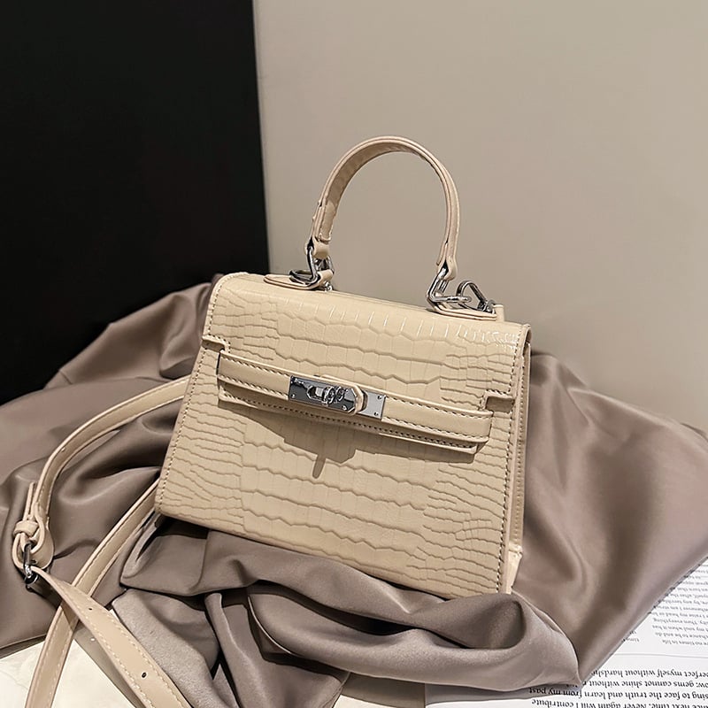 PU torba preko tijela s kamenim uzorkom, horizontalni kvadratni oblik, magnetno zatvaranje, unutarnje pretince za telefon i ID s laminiranim džepom na zip