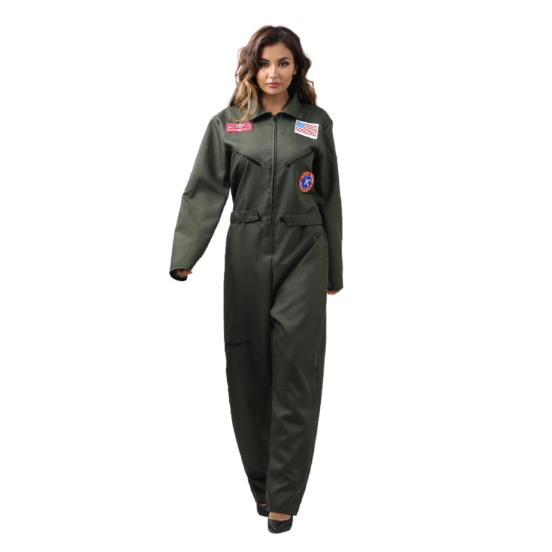 Kostim – Top Gun pilotska uniforma za grupne izvedbe na pozornici, unisex, poliester, proljeće 2023