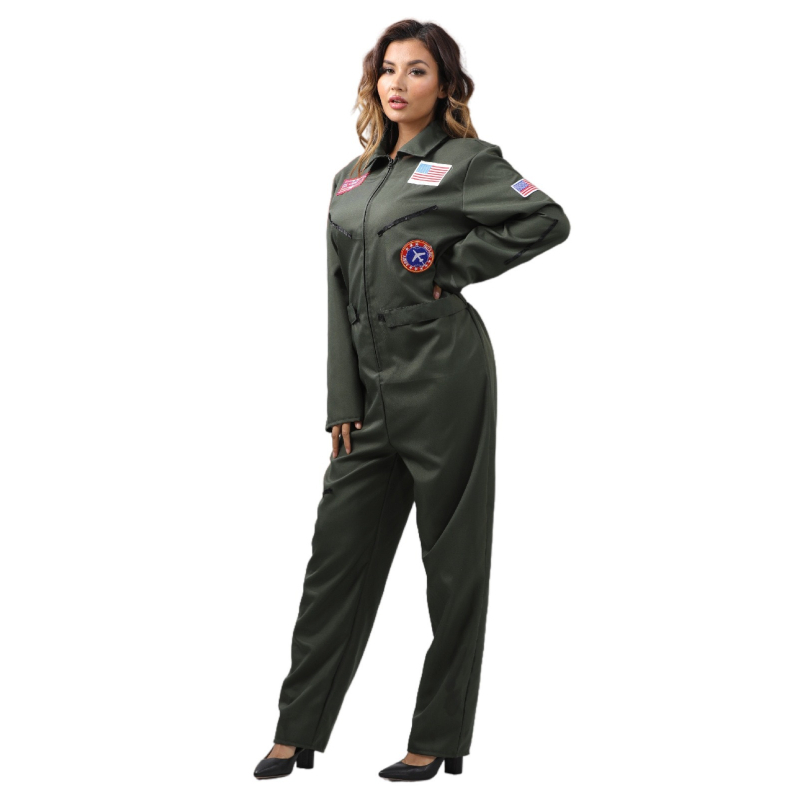 Kostim – Top Gun pilotska uniforma za grupne izvedbe na pozornici, unisex, poliester, proljeće 2023