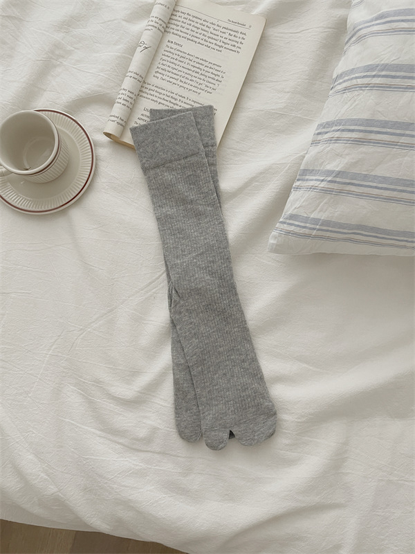 Șosete cu degete separate, stil japonez, bumbac 50–70%, gleznă medie, tricot la un ac