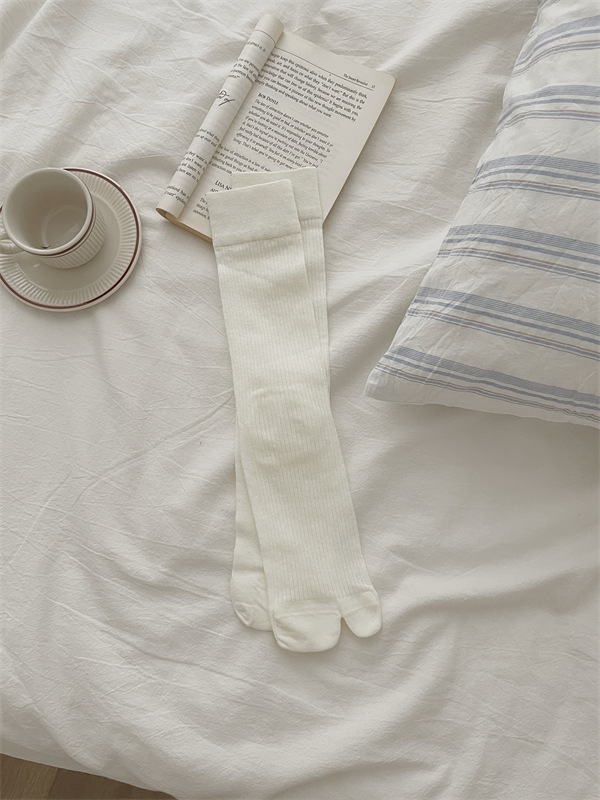 Șosete cu degete separate, stil japonez, bumbac 50–70%, gleznă medie, tricot la un ac